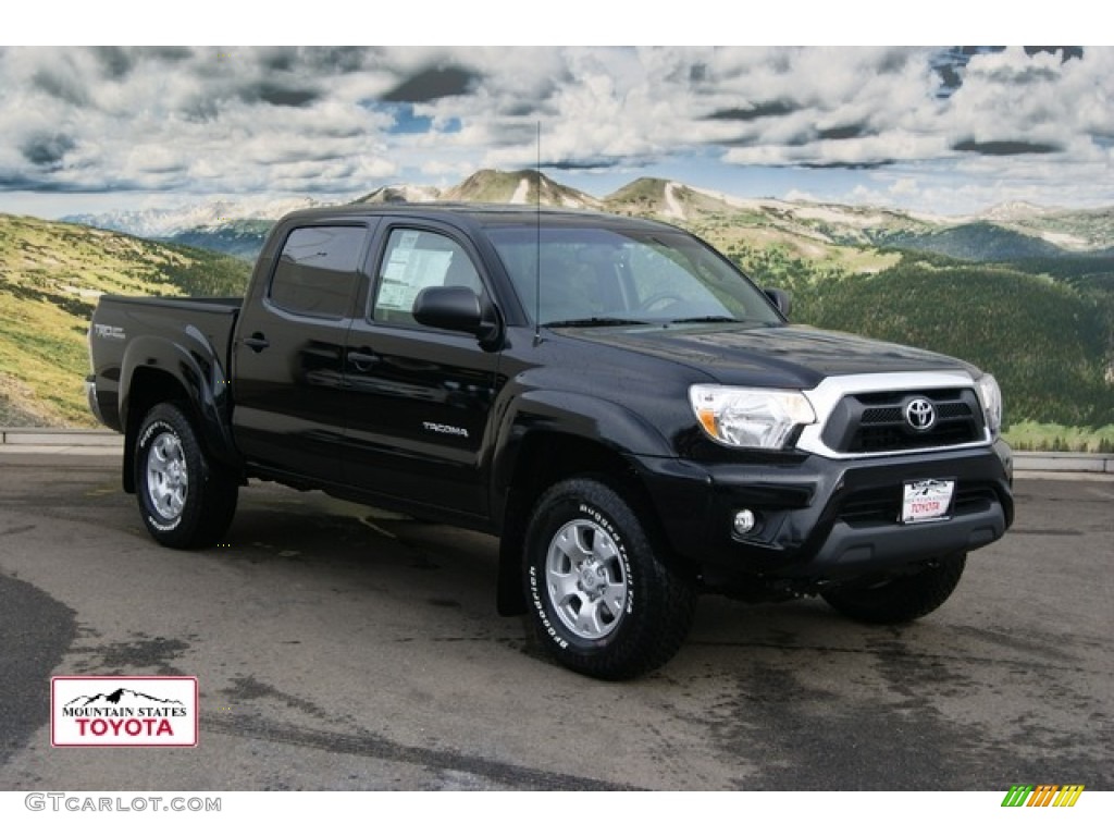 2012 Tacoma V6 TRD Double Cab 4x4 - Black / Graphite photo #1