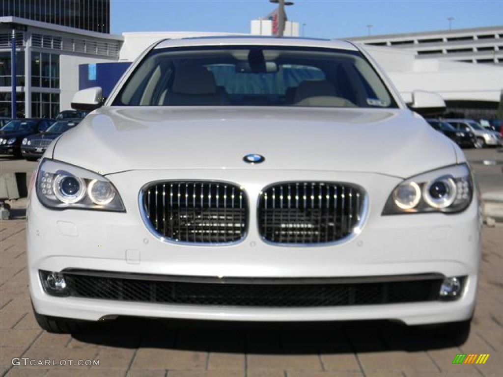 2011 7 Series 750Li Sedan - Mineral White Metallic / Oyster Nappa Leather photo #2
