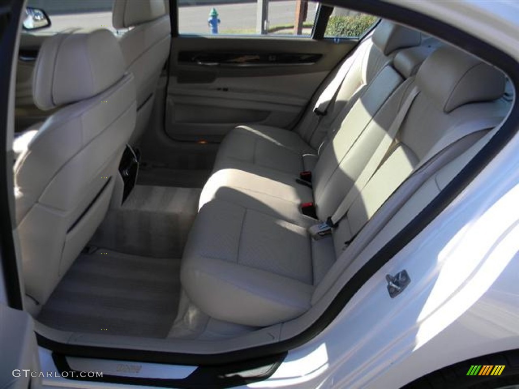 2011 7 Series 750Li Sedan - Mineral White Metallic / Oyster Nappa Leather photo #13