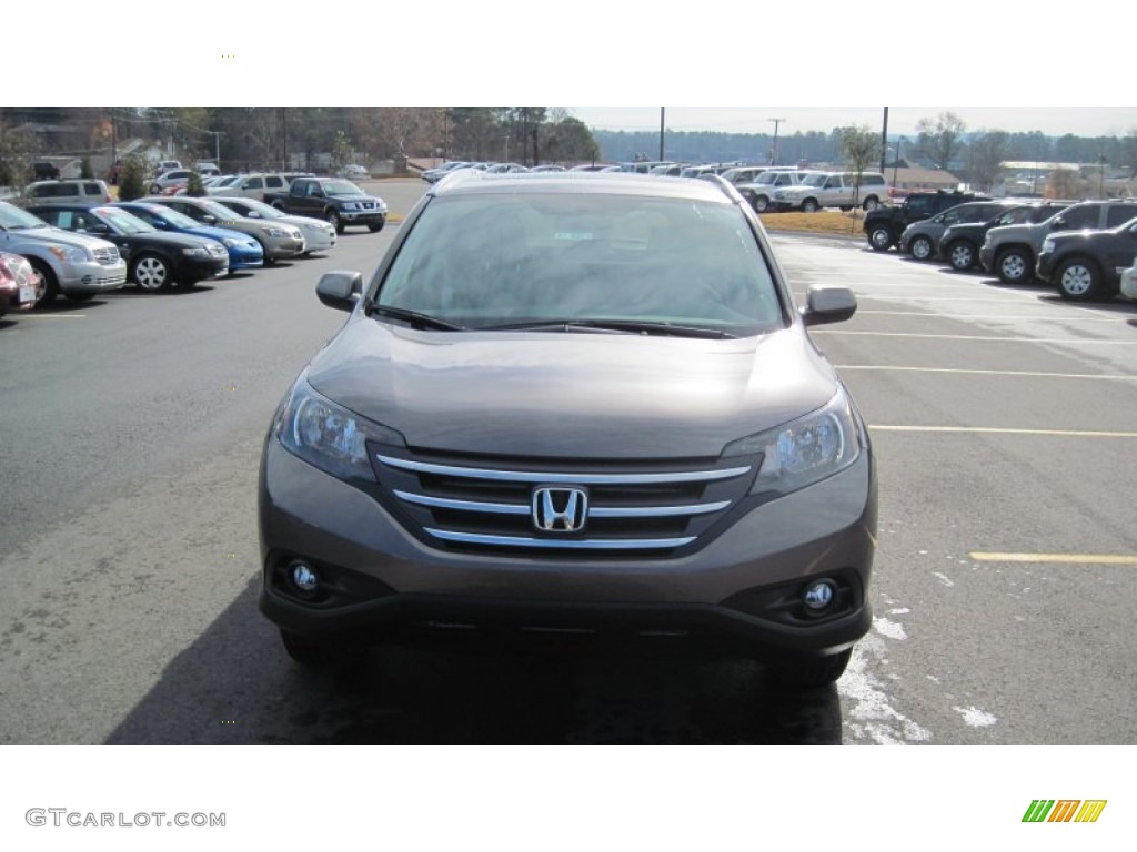 2012 CR-V EX-L - Urban Titanium Metallic / Beige photo #8