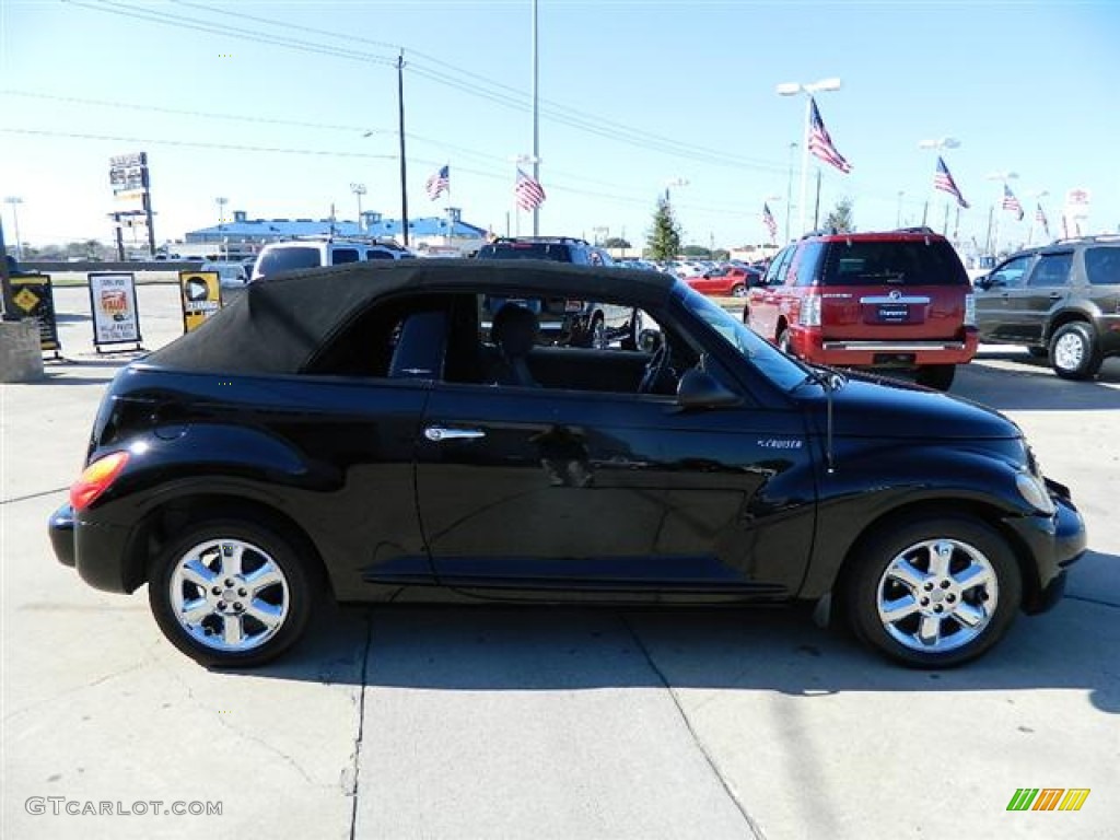 2005 PT Cruiser Touring Turbo Convertible - Black / Dark Slate Gray photo #13