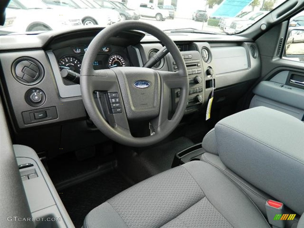 Steel Gray Interior 2012 Ford F150 XL Regular Cab Photo #58952337