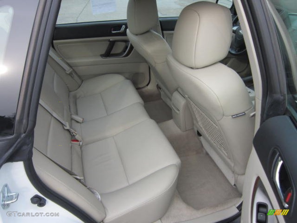2008 Legacy 2.5i Limited Sedan - Satin White Pearl / Warm Ivory photo #13