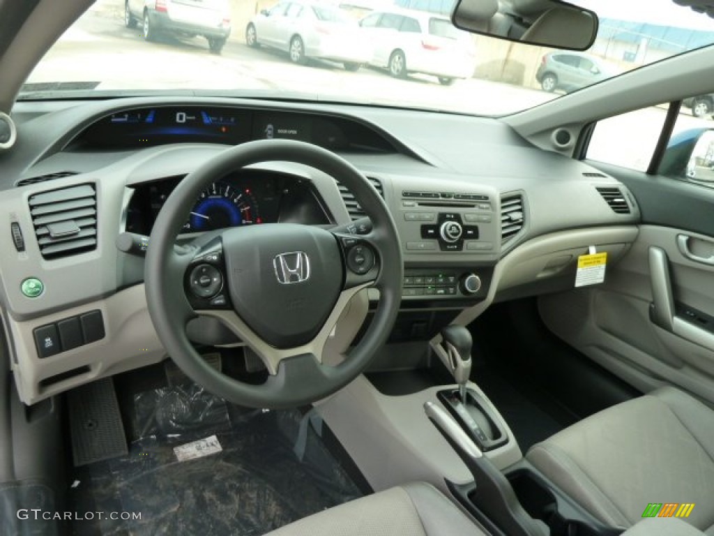 Gray Interior 2012 Honda Civic Lx Coupe Photo 58956087
