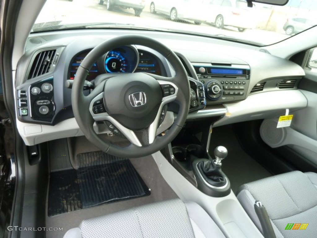 Gray Interior 2012 Honda CR-Z EX Sport Hybrid Photo #58956258