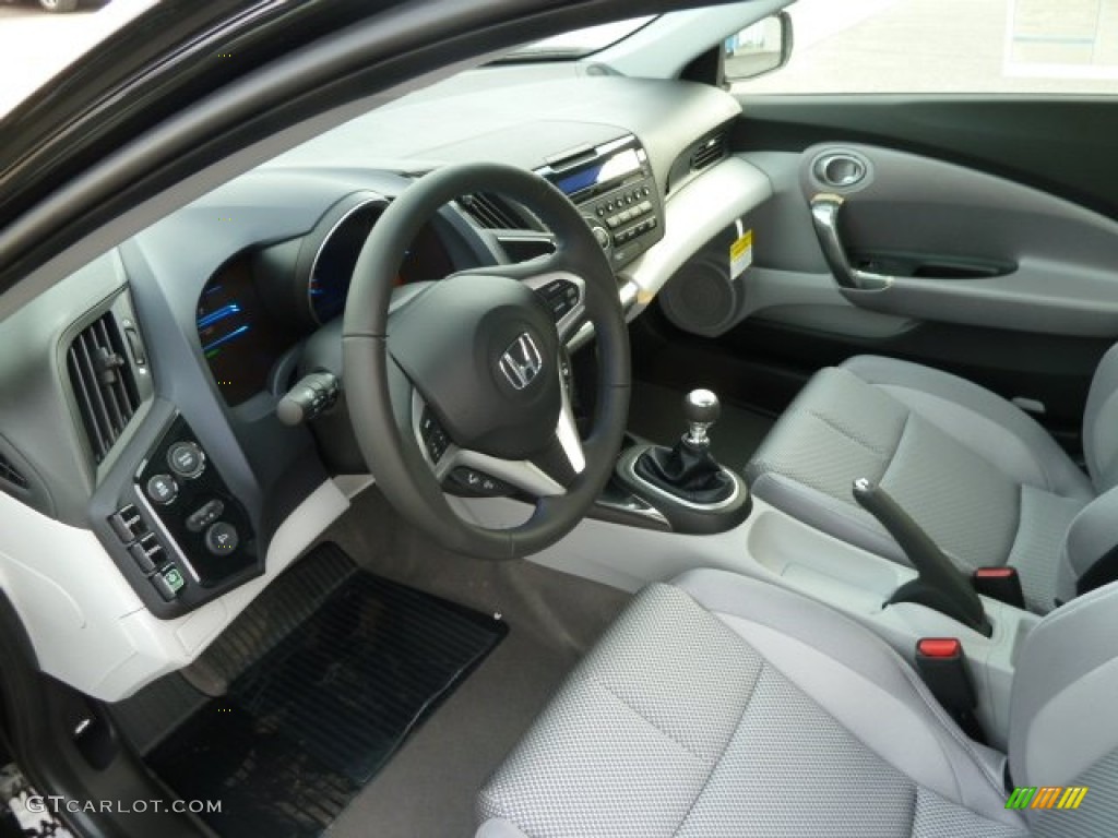 Gray Interior 2012 Honda CR-Z EX Sport Hybrid Photo #58956273
