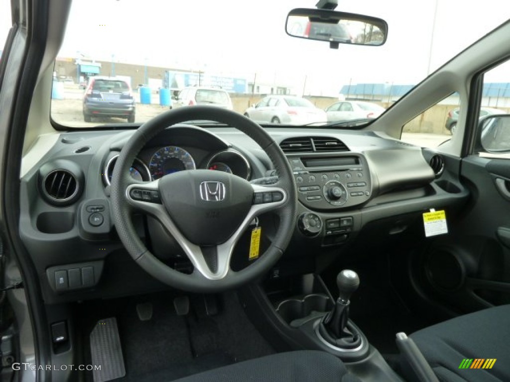 2012 Honda Fit Sport Black Dashboard Photo #58956431