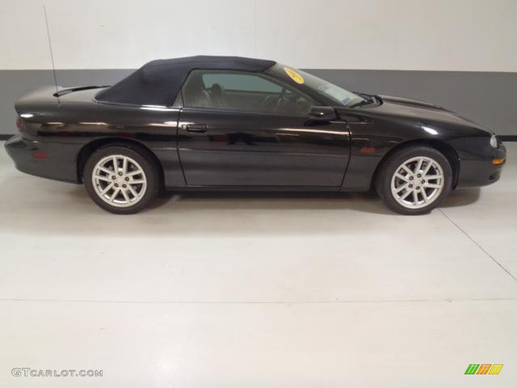 Onyx Black 2001 Chevrolet Camaro SS Convertible Exterior Photo #58956588