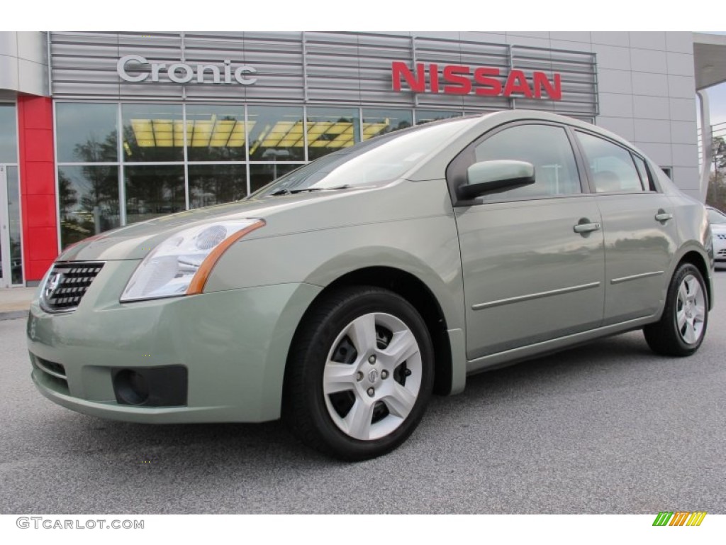 2007 Sentra 2.0 S - Metallic Jade / Charcoal/Steel photo #1