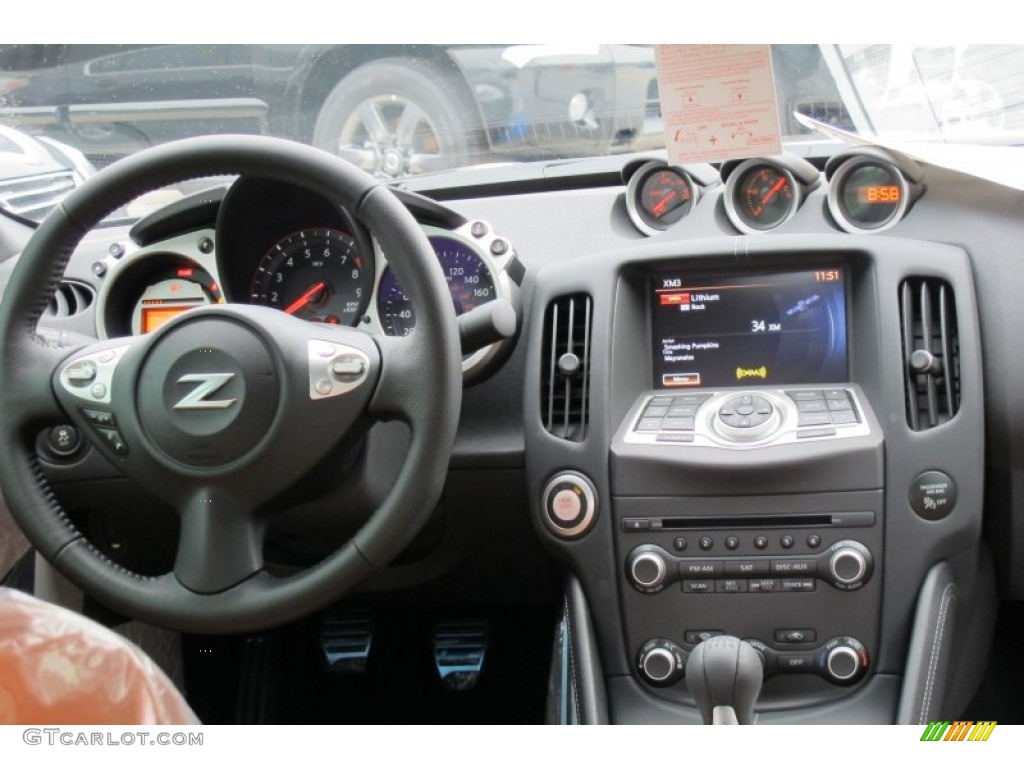 2012 Nissan 370Z Sport Touring Coupe Persimmon Dashboard Photo #58958379