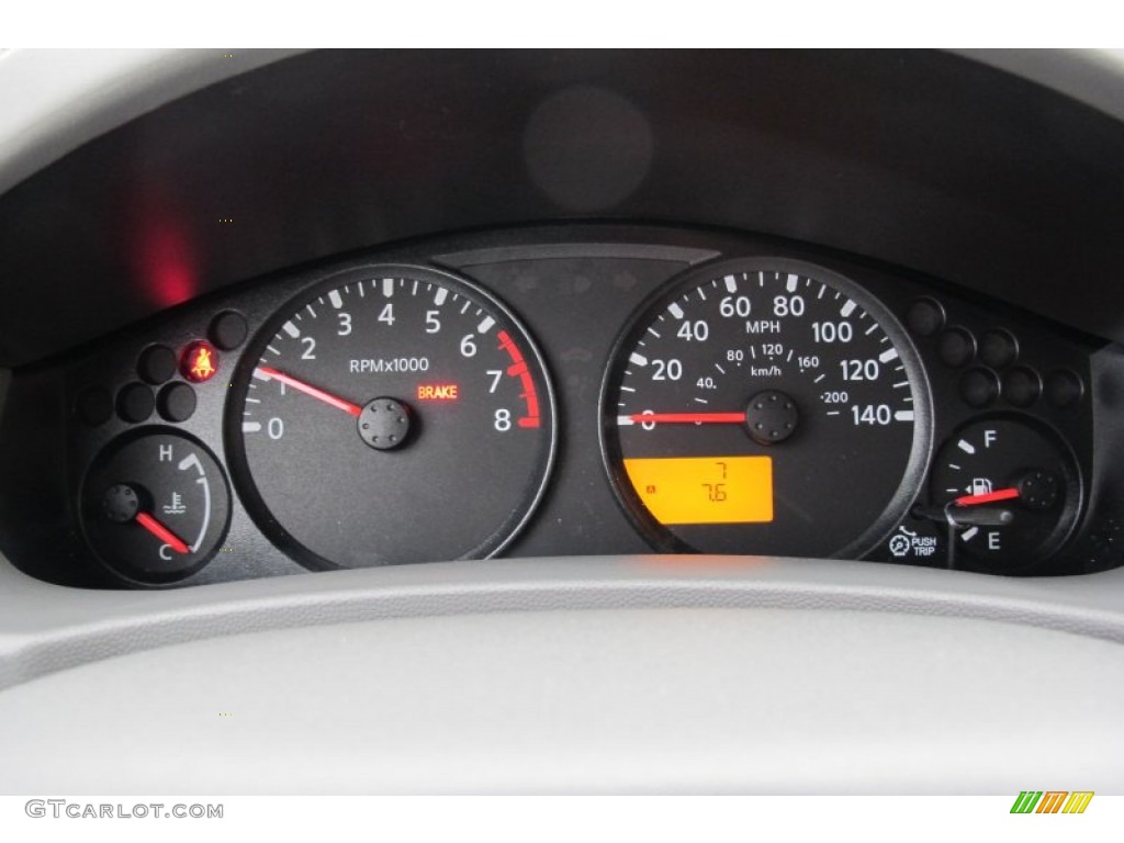 2012 Nissan Frontier S King Cab Gauges Photo #58958493