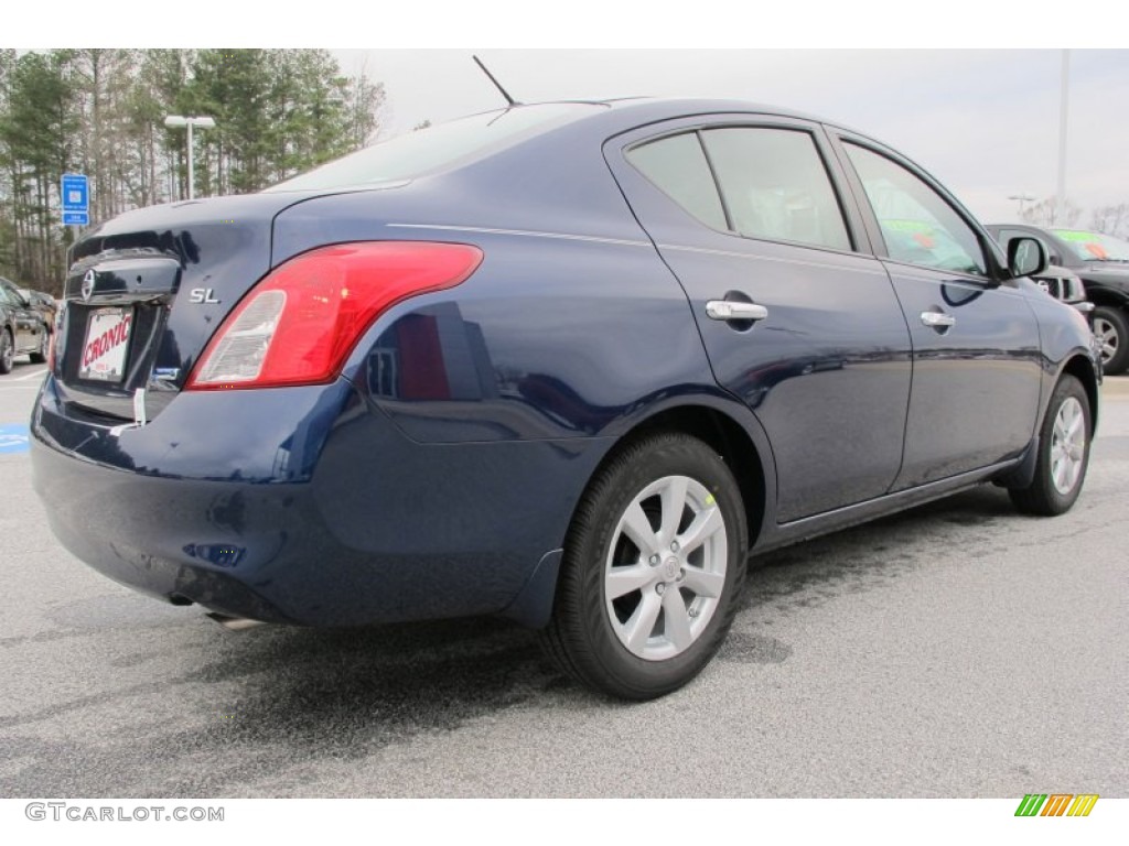 Blue Onyx Metallic 2012 Nissan Versa 1.6 SL Sedan Exterior Photo #58958540