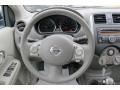 2012 Nissan Versa Sandstone Interior Steering Wheel Photo