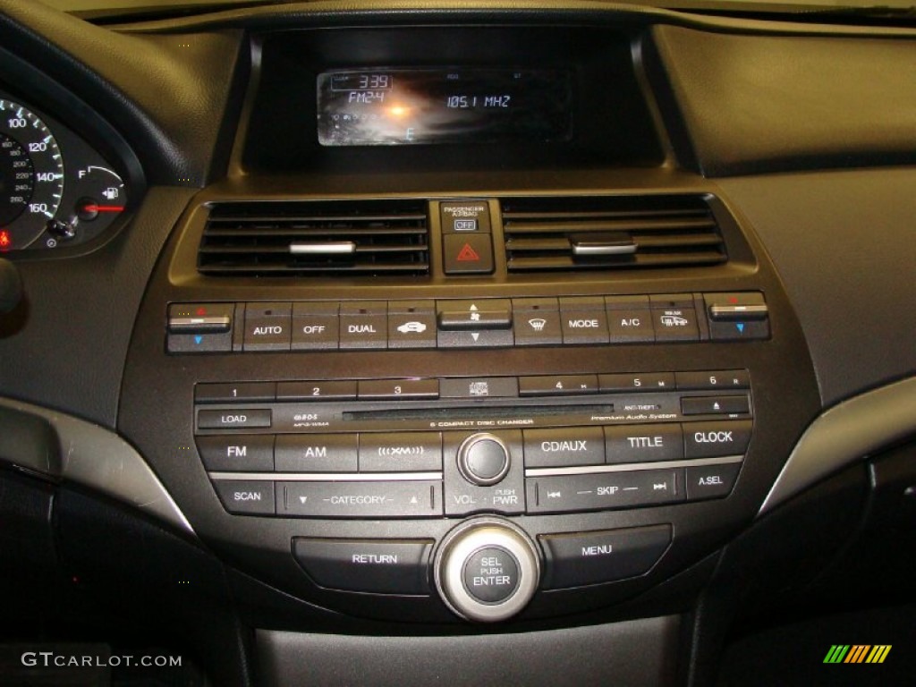 2009 Accord EX-L V6 Coupe - Crystal Black Pearl / Black photo #19