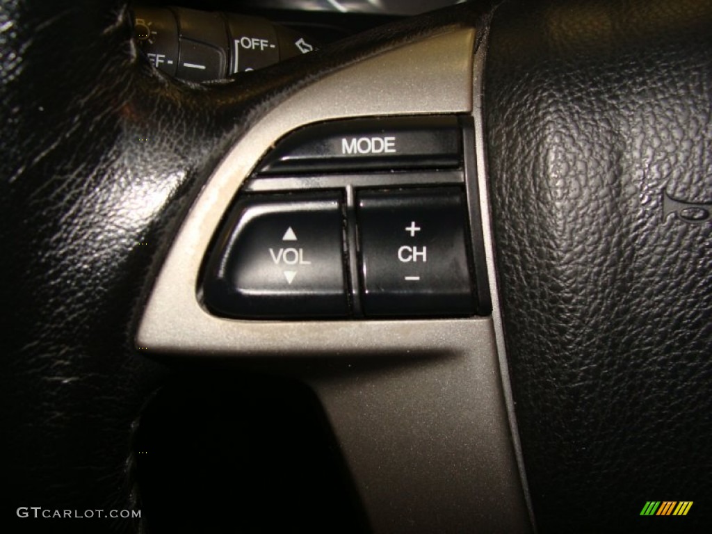2009 Accord EX-L V6 Coupe - Crystal Black Pearl / Black photo #22