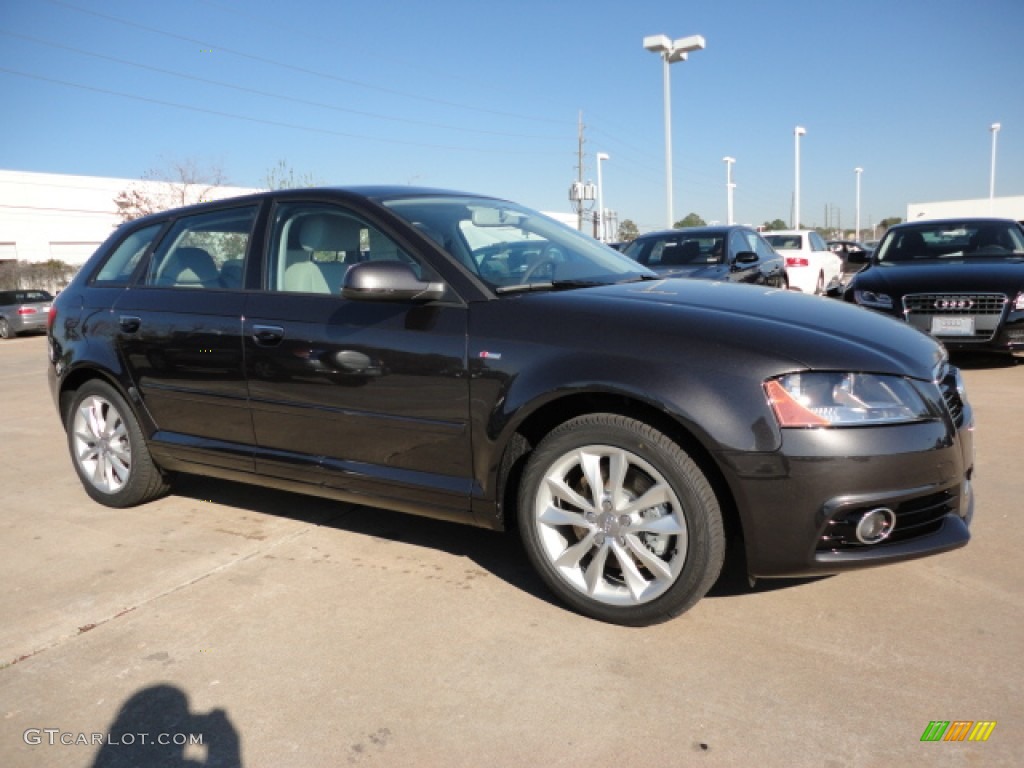 Lava Gray Pearl Effect 2012 Audi A3 2.0T Exterior Photo #58959744