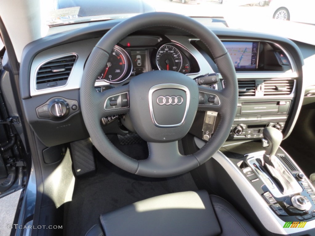 2012 Audi A5 2.0T quattro Coupe Black Dashboard Photo #58959889