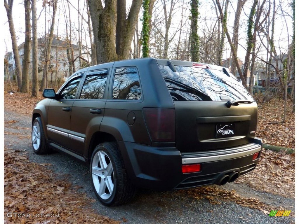 2006 Grand Cherokee SRT8 - Custom Matte Black / Medium Slate Gray photo #4