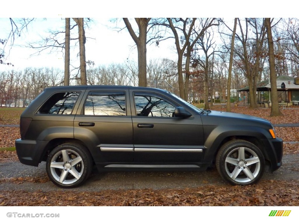 2006 Grand Cherokee SRT8 - Custom Matte Black / Medium Slate Gray photo #10