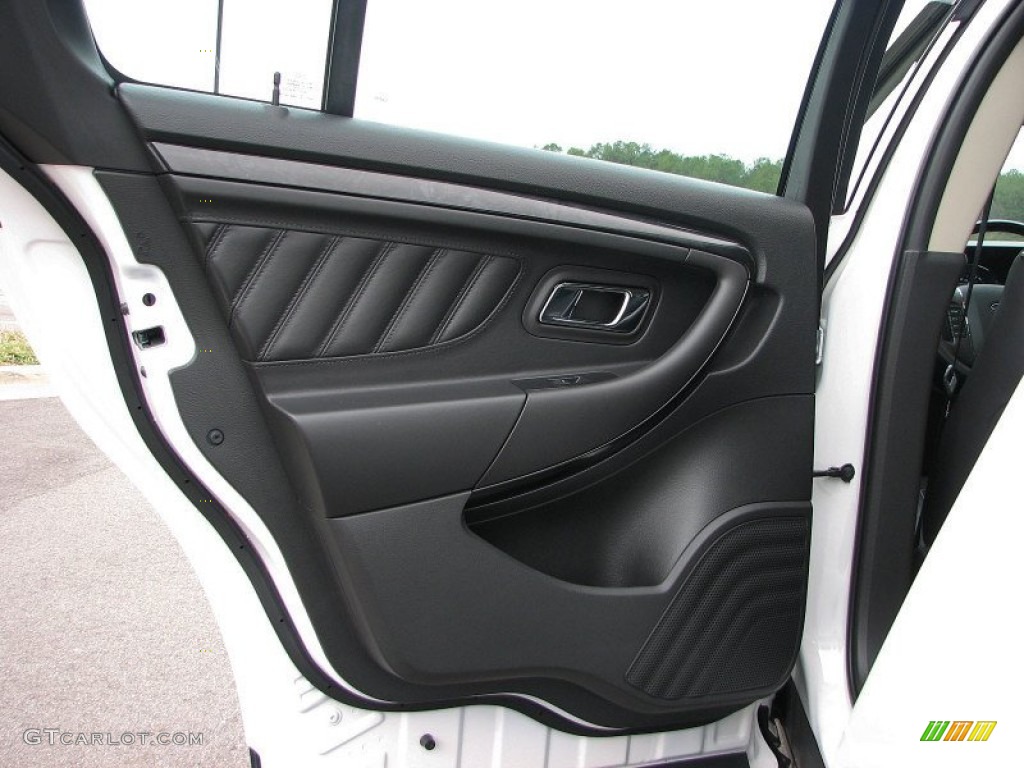 2011 Ford Taurus Limited Charcoal Black Door Panel Photo #58960630