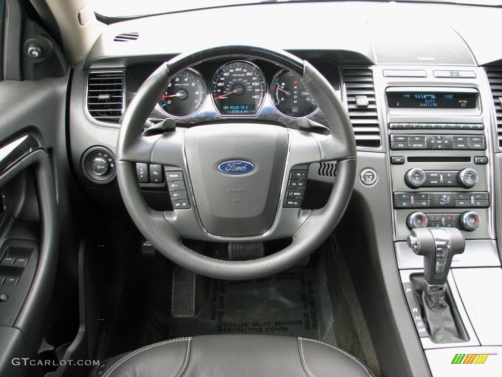 2011 Ford Taurus Limited Charcoal Black Dashboard Photo #58960662