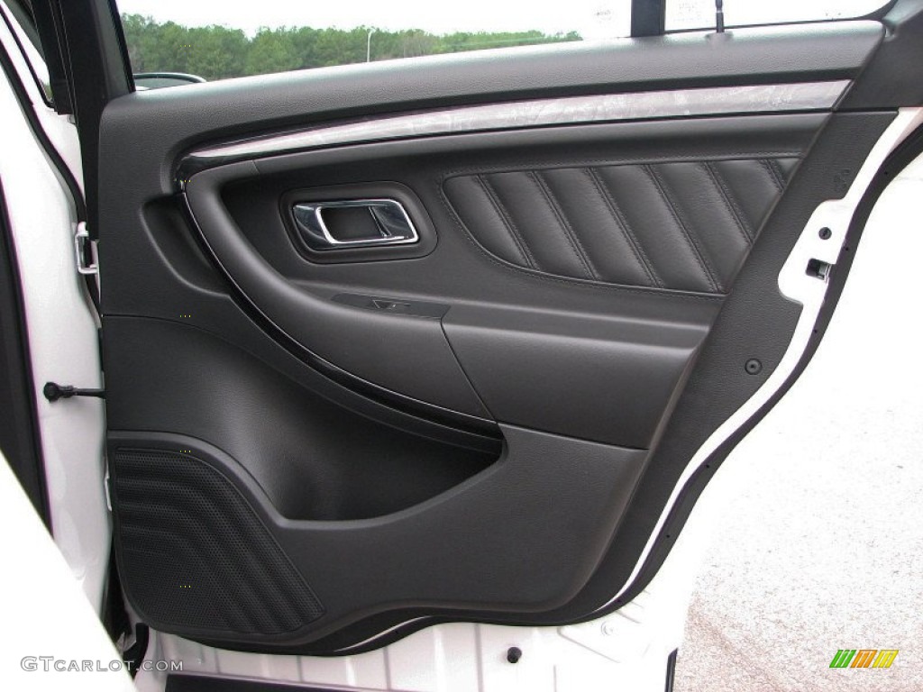 2011 Ford Taurus Limited Charcoal Black Door Panel Photo #58960743