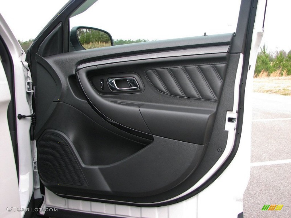 2011 Ford Taurus Limited Charcoal Black Door Panel Photo #58960773
