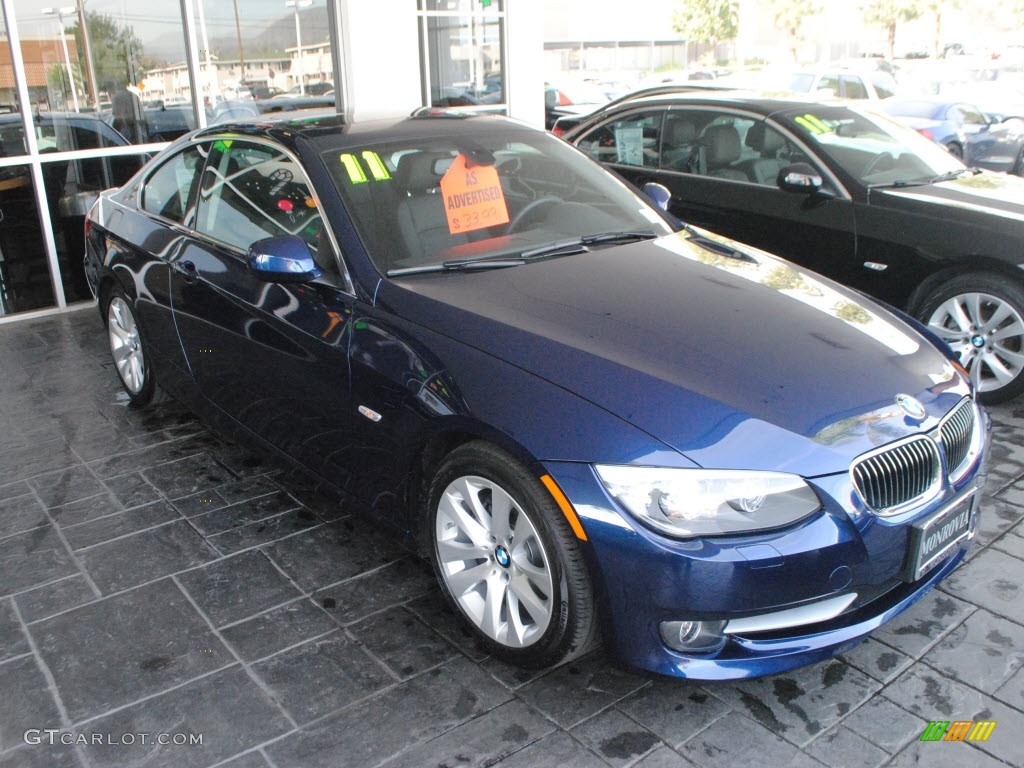 2011 3 Series 328i Coupe - Deep Sea Blue Metallic / Gray Dakota Leather photo #25