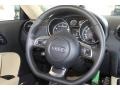 2010 Audi TT Luxor Beige Nappa Leather Interior Steering Wheel Photo