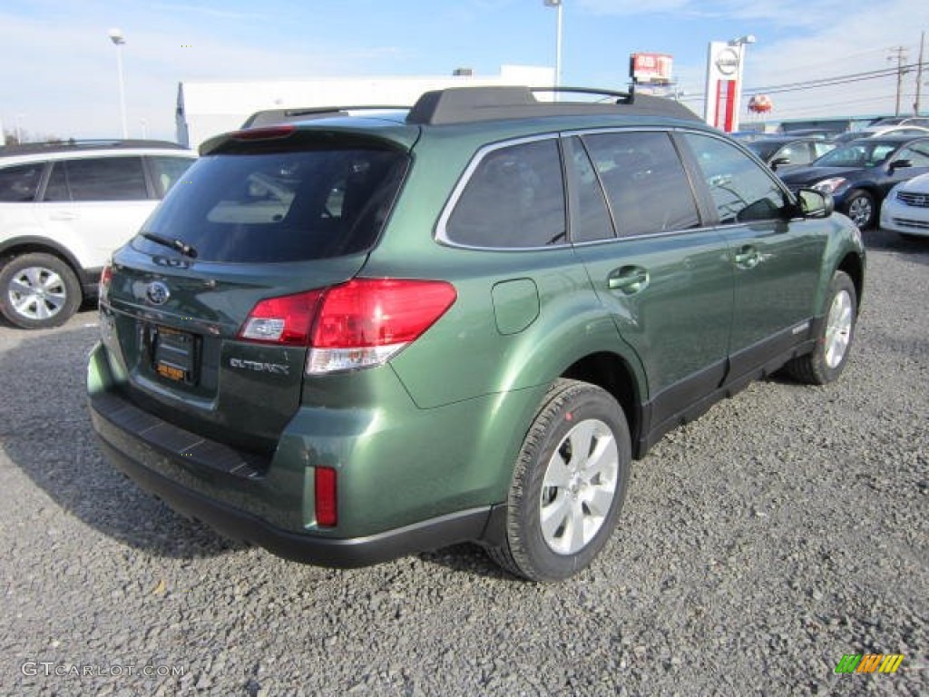 2012 Outback 2.5i Premium - Cypress Green Pearl / Warm Ivory photo #6