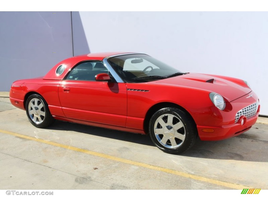 Torch Red 2002 Ford Thunderbird Premium Roadster Exterior Photo #58962327