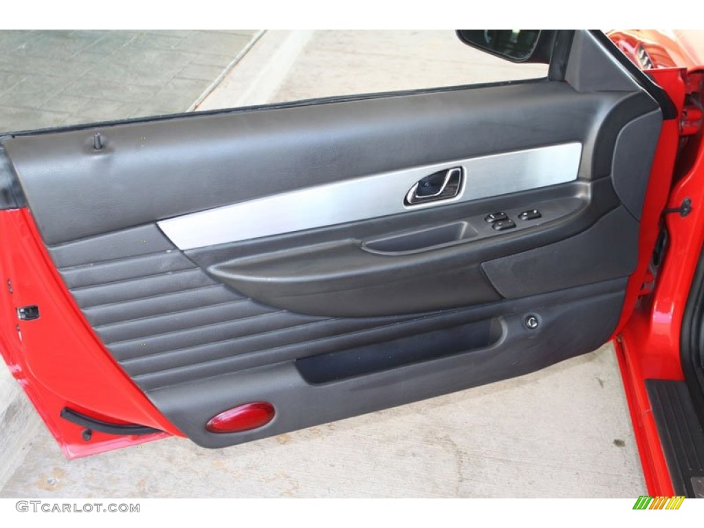 2002 Ford Thunderbird Premium Roadster Midnight Black Door Panel Photo #58962414