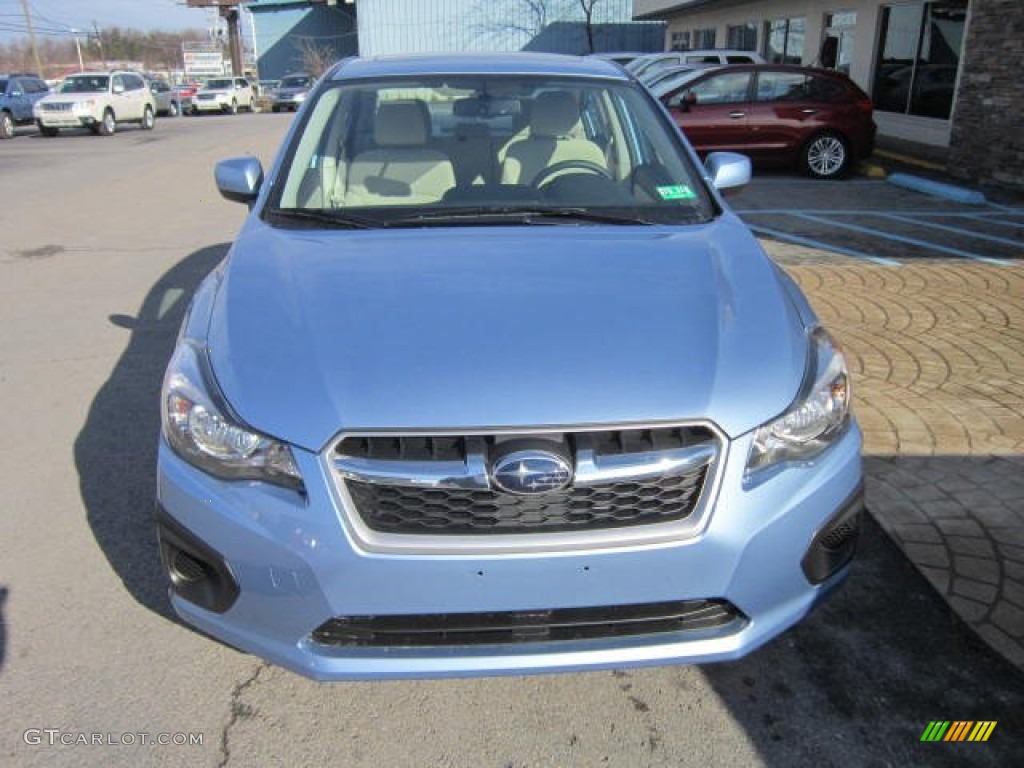 2012 Impreza 2.0i Premium 4 Door - Sky Blue Metallic / Ivory photo #2