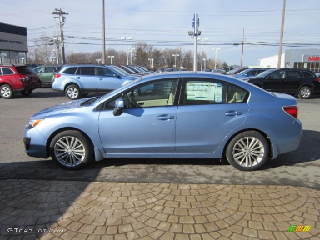2012 Impreza 2.0i Premium 4 Door - Sky Blue Metallic / Ivory photo #4