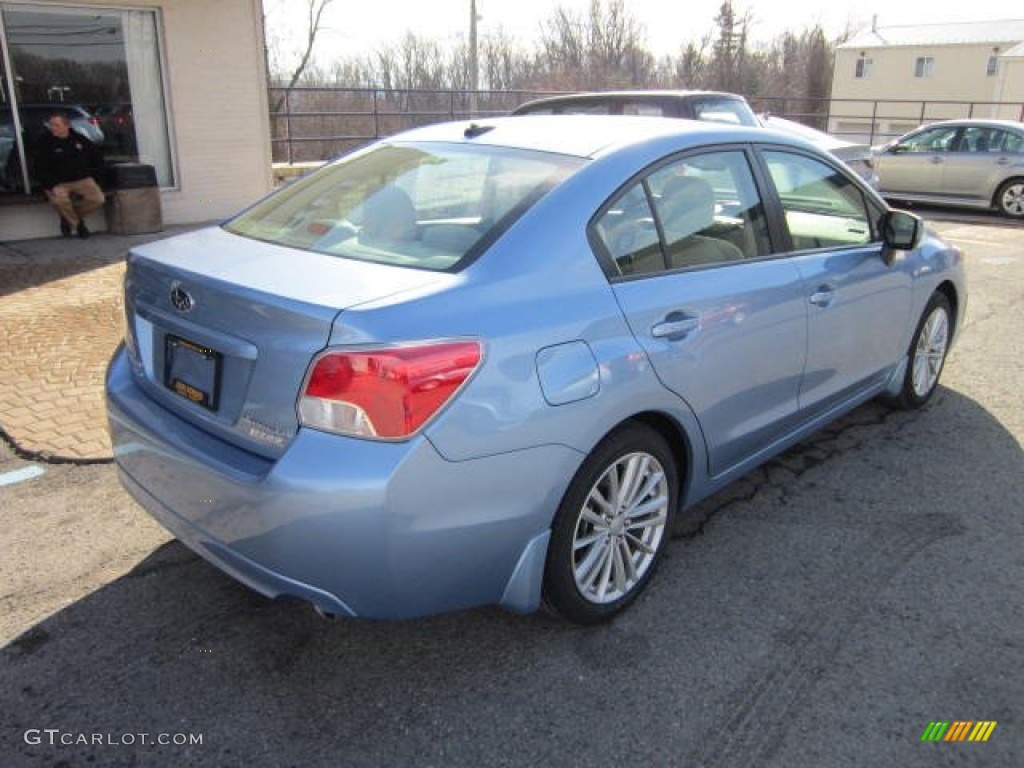 2012 Impreza 2.0i Premium 4 Door - Sky Blue Metallic / Ivory photo #7