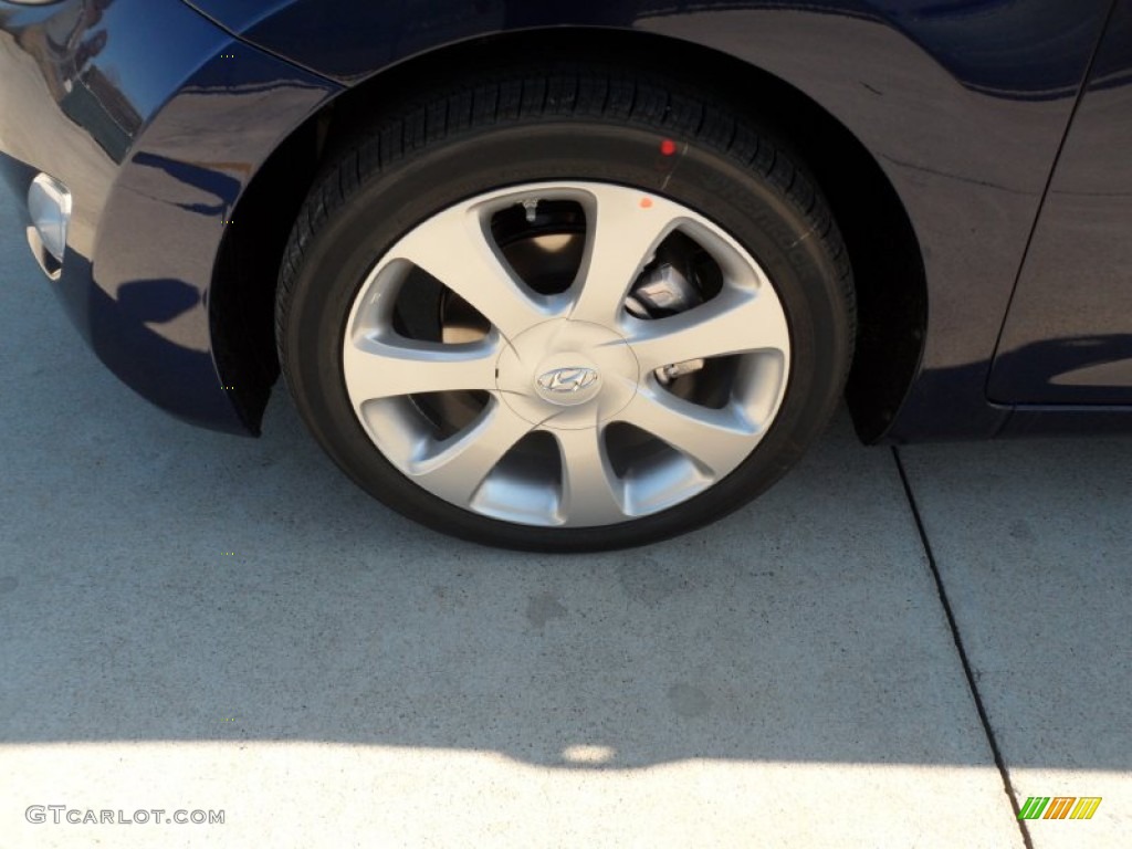 2012 Elantra Limited - Indigo Night Blue / Gray photo #11