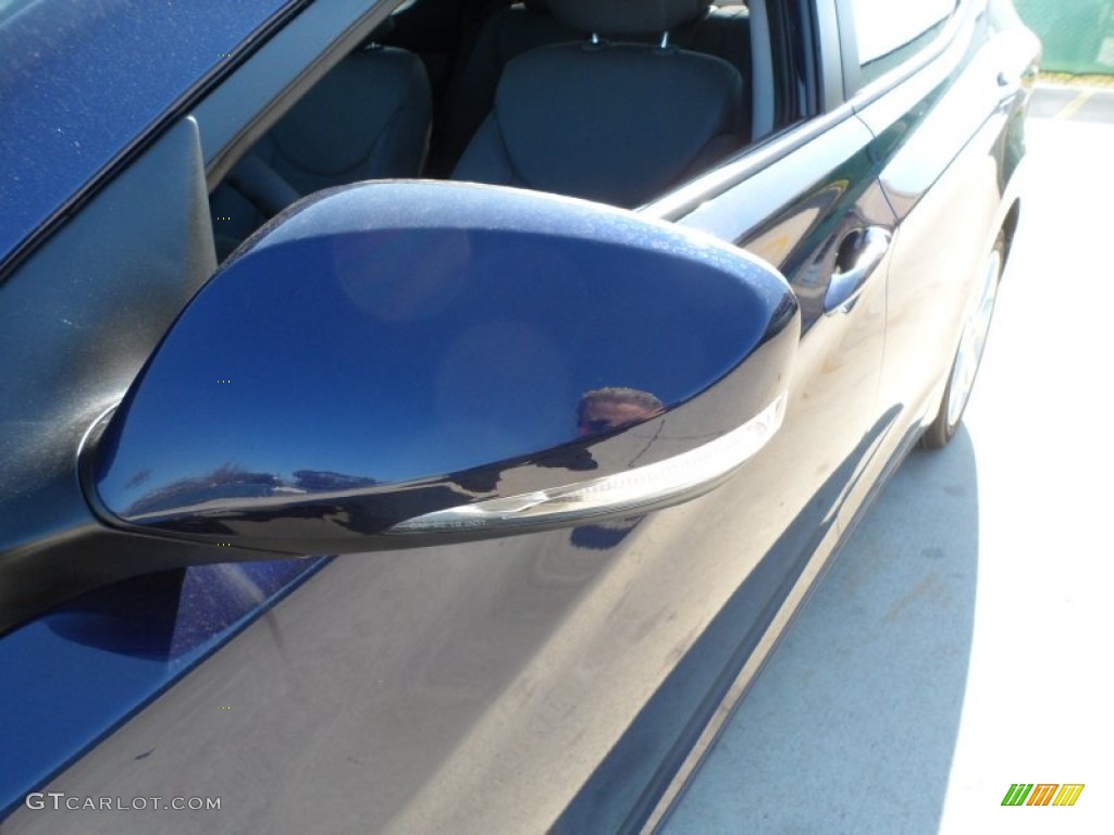 2012 Elantra Limited - Indigo Night Blue / Gray photo #12