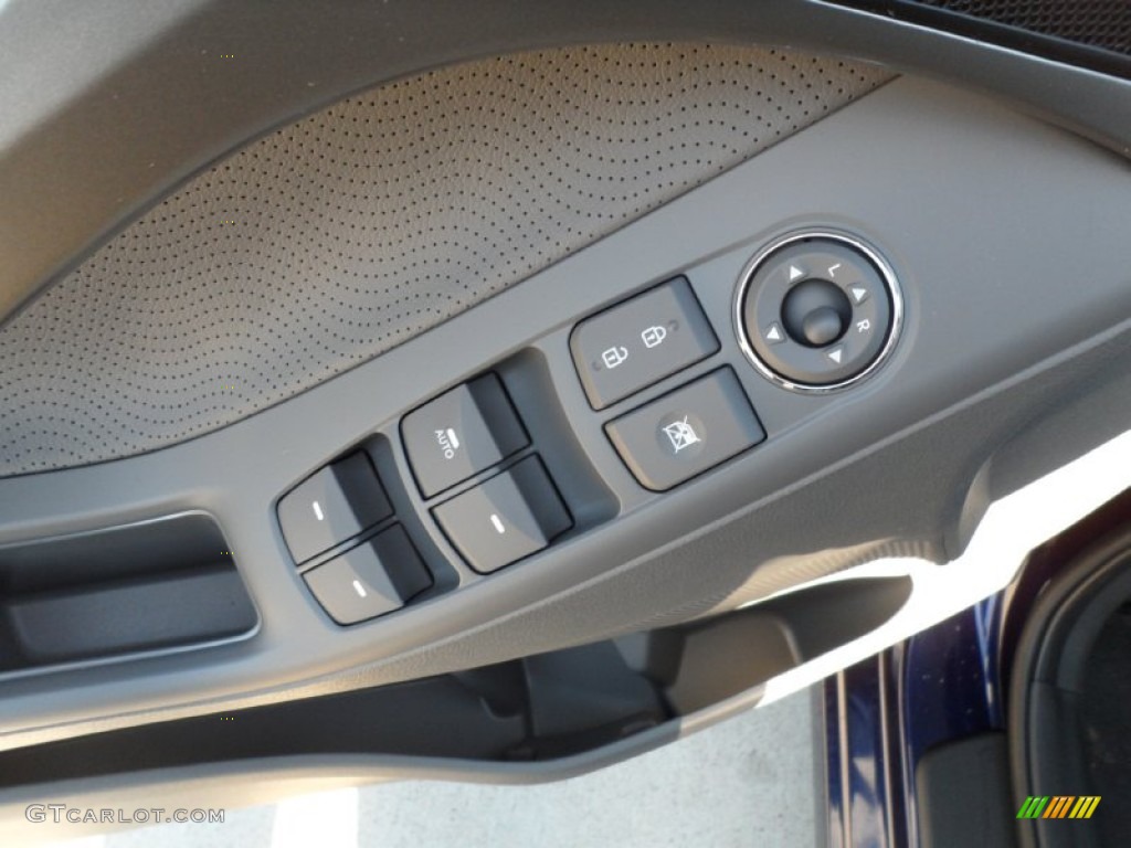 2012 Elantra Limited - Indigo Night Blue / Gray photo #23