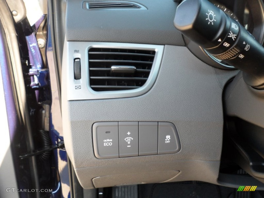 2012 Elantra Limited - Indigo Night Blue / Gray photo #34