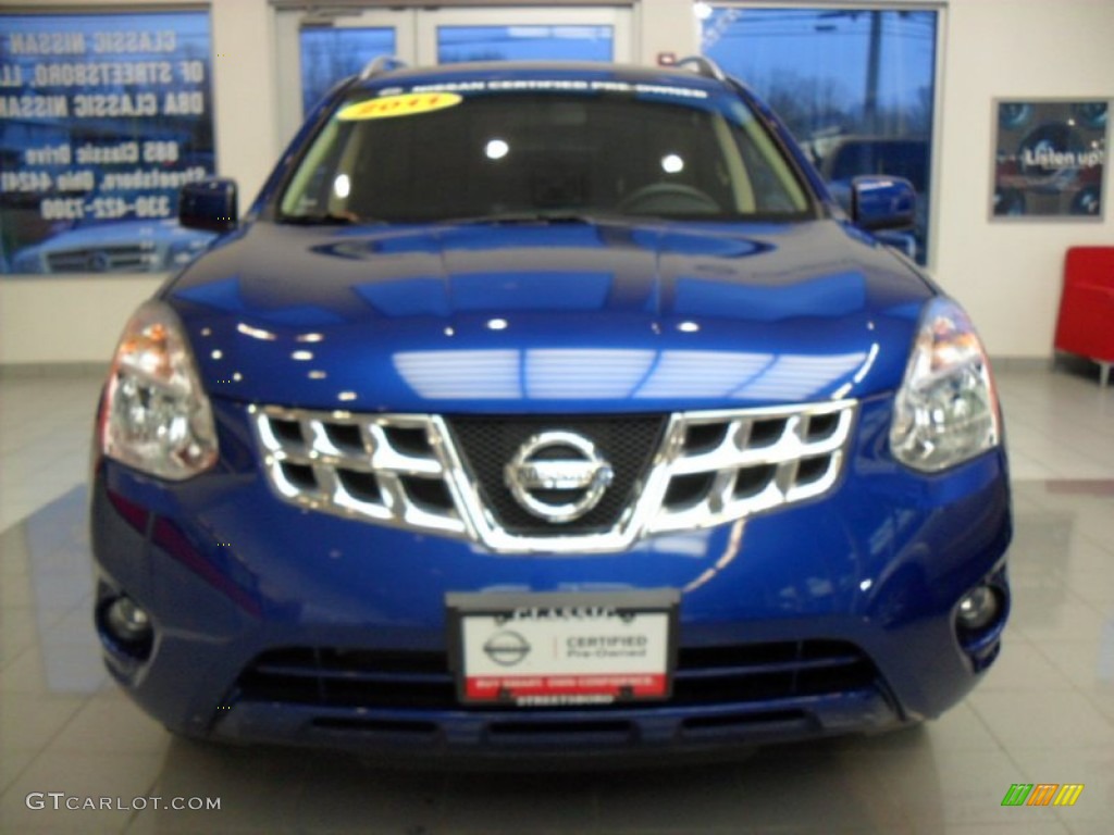 2011 Rogue SV - Indigo Blue Metallic / Black photo #11