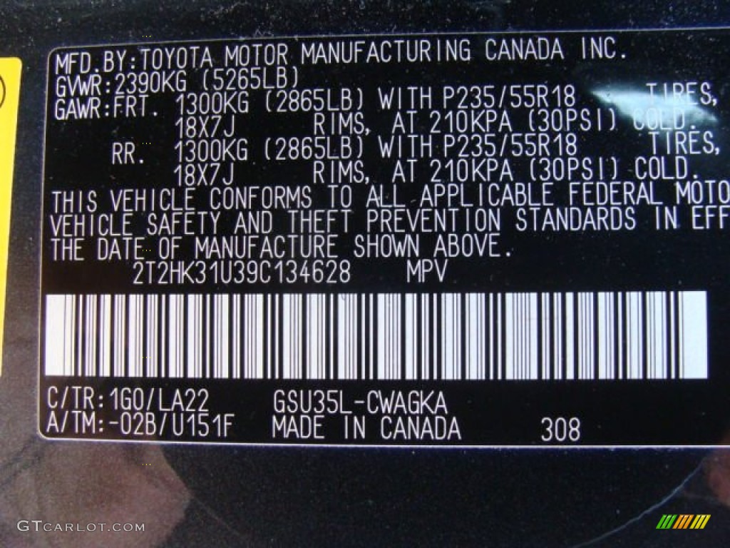 2009 RX Color Code 1G0 for Smokey Granite Photo #58966281