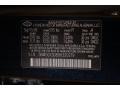 P1: Deepwater Blue 2009 Hyundai Santa Fe GLS Color Code