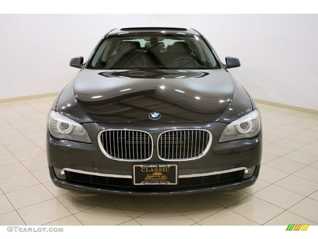 2011 7 Series 750i xDrive Sedan - Dark Graphite Metallic / Black Nappa Leather photo #2