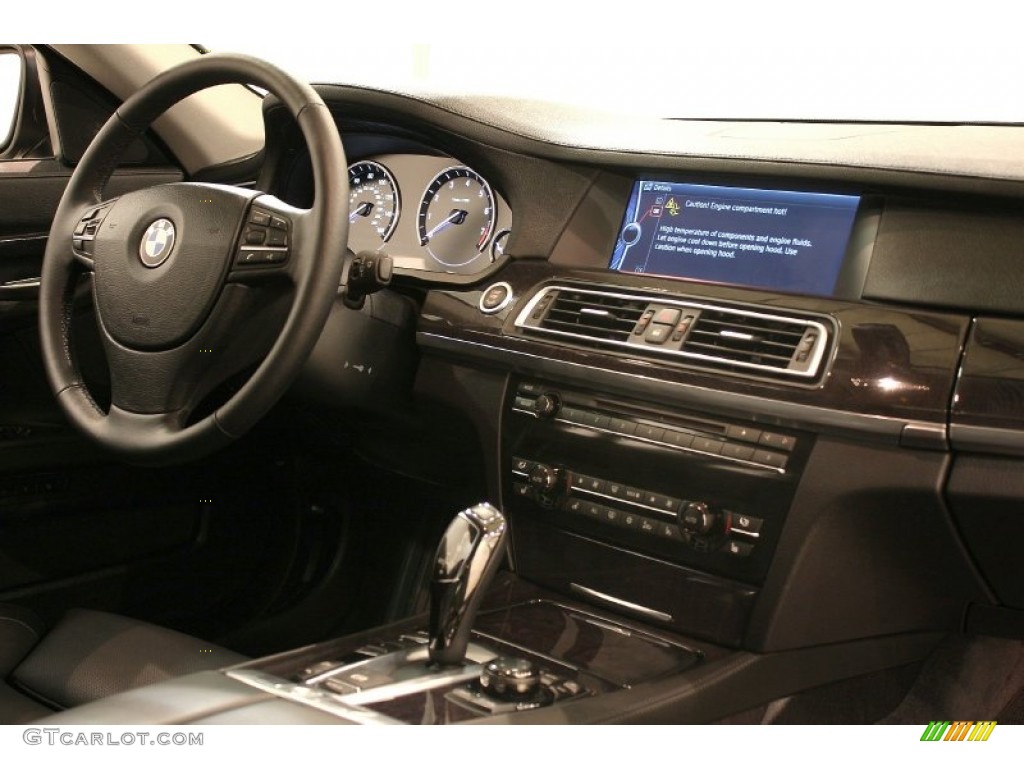 2011 BMW 7 Series 750i xDrive Sedan Black Nappa Leather Dashboard Photo #58966812