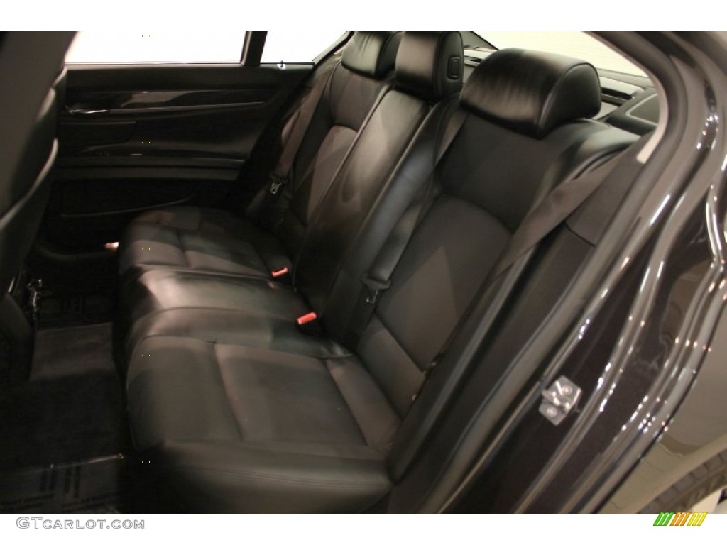 Black Nappa Leather Interior 2011 BMW 7 Series 750i xDrive Sedan Photo #58966830