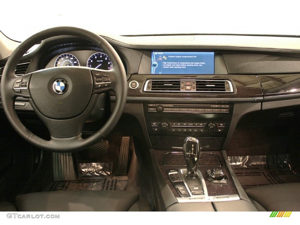 2011 BMW 7 Series 750i xDrive Sedan Black Nappa Leather Dashboard Photo #58966833