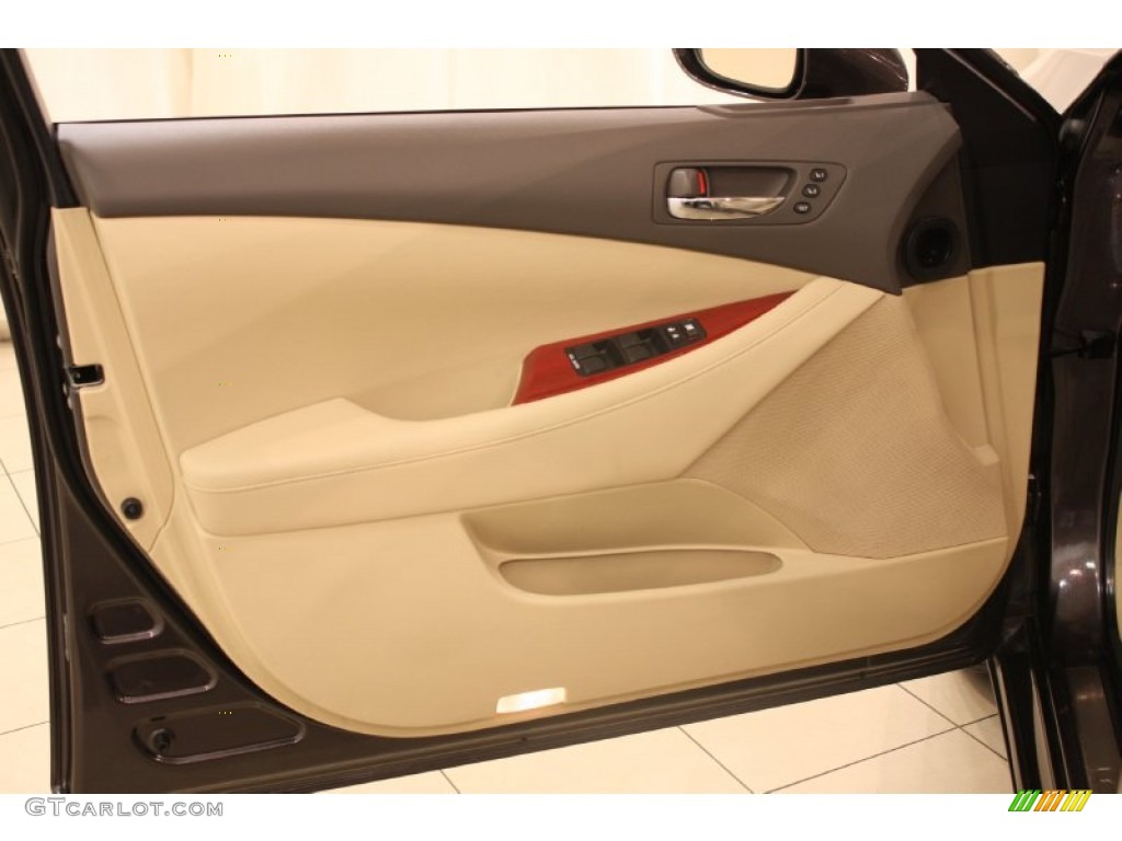 2009 Lexus ES 350 Pebble Beach Edition Cashmere Door Panel Photo #58967880
