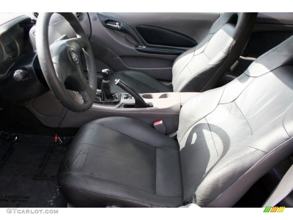 Black/Silver Interior 2000 Toyota Celica GT Photo #58968372