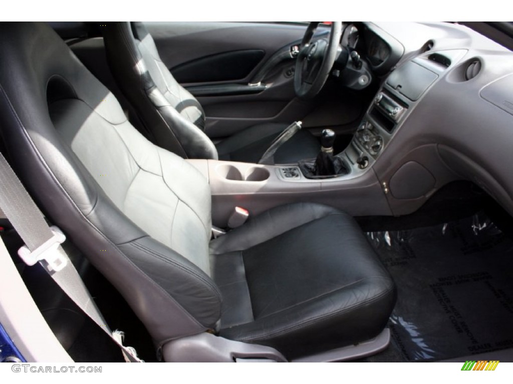 Black/Silver Interior 2000 Toyota Celica GT Photo #58968378