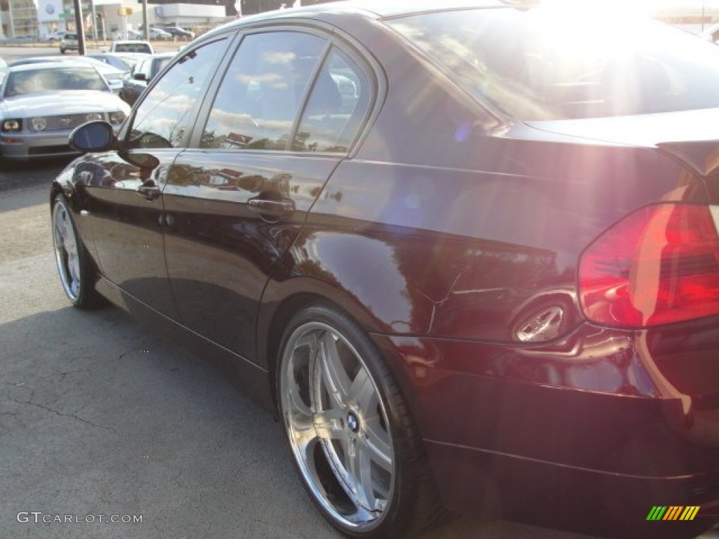 2007 3 Series 328i Sedan - Barrique Red Metallic / Terra/Black Dakota Leather photo #10